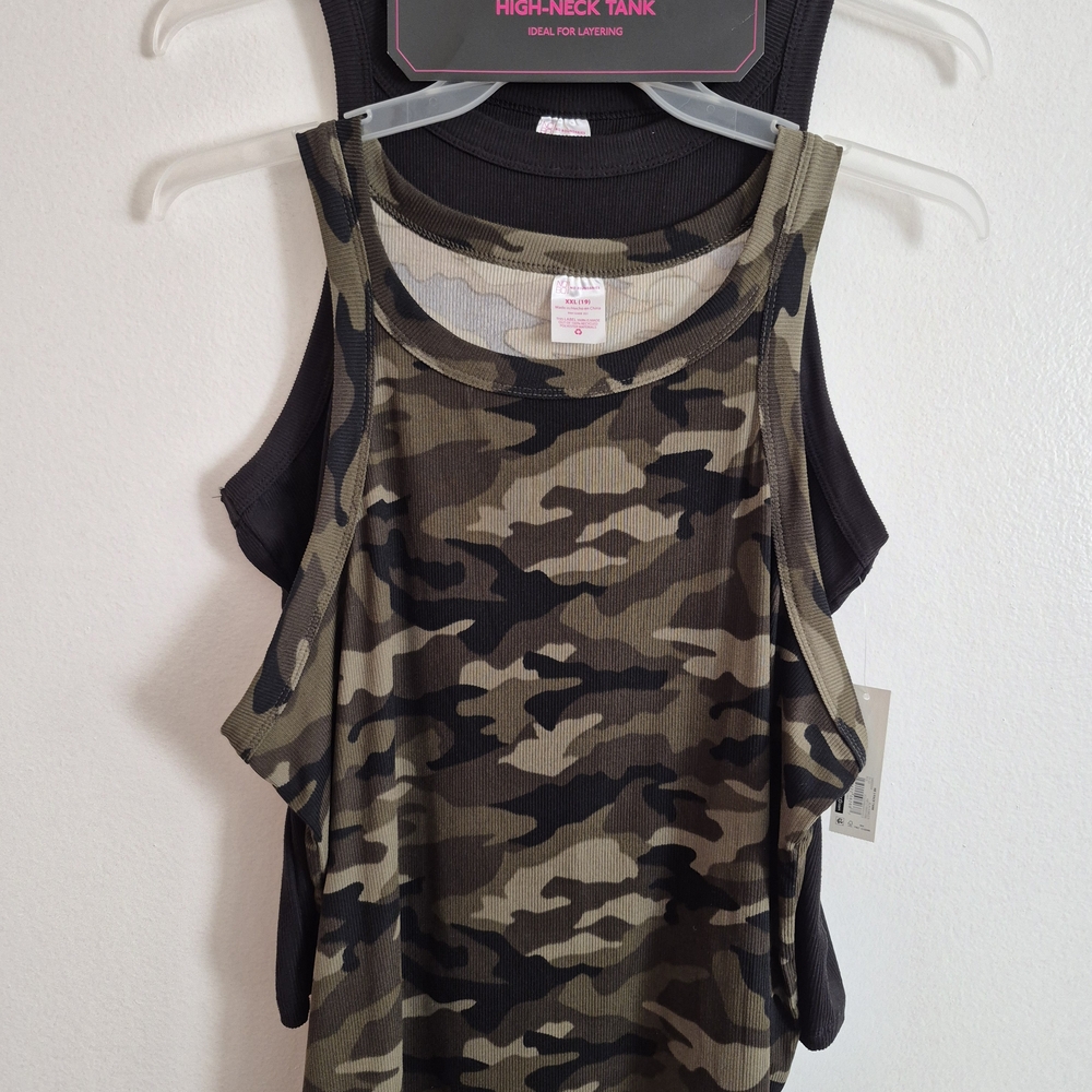 No Boundaries Camouflage 2 Pack Tank Top
